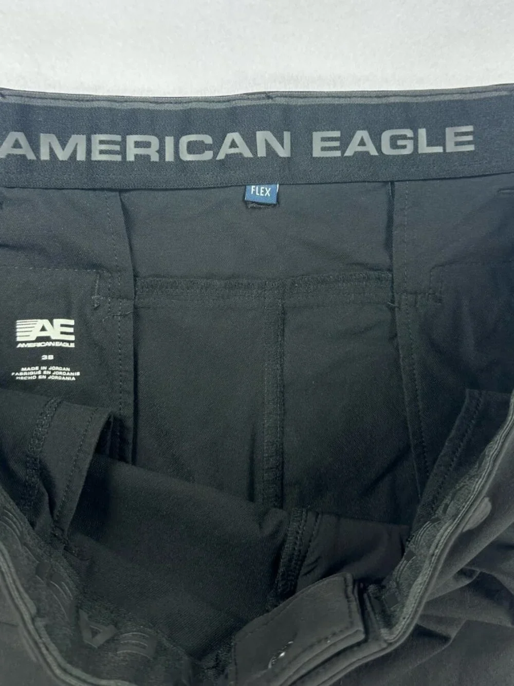 American Eagle Men’s Flex Club Shorts Size 38 Black Above The Knee Casual Travel